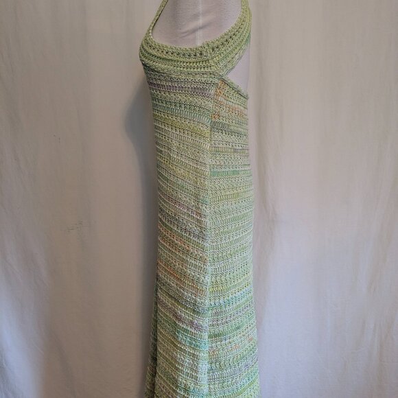 Zara Crochet Midi / Maxi Halter Dress Large - Picture 6 of 12